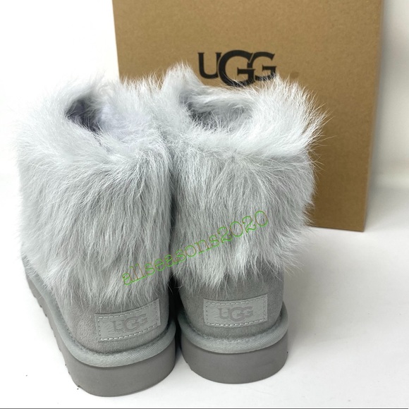 UGG Mini Toscana Cuff GRV Women’s Boot Light Grey - Picture 8 of 9